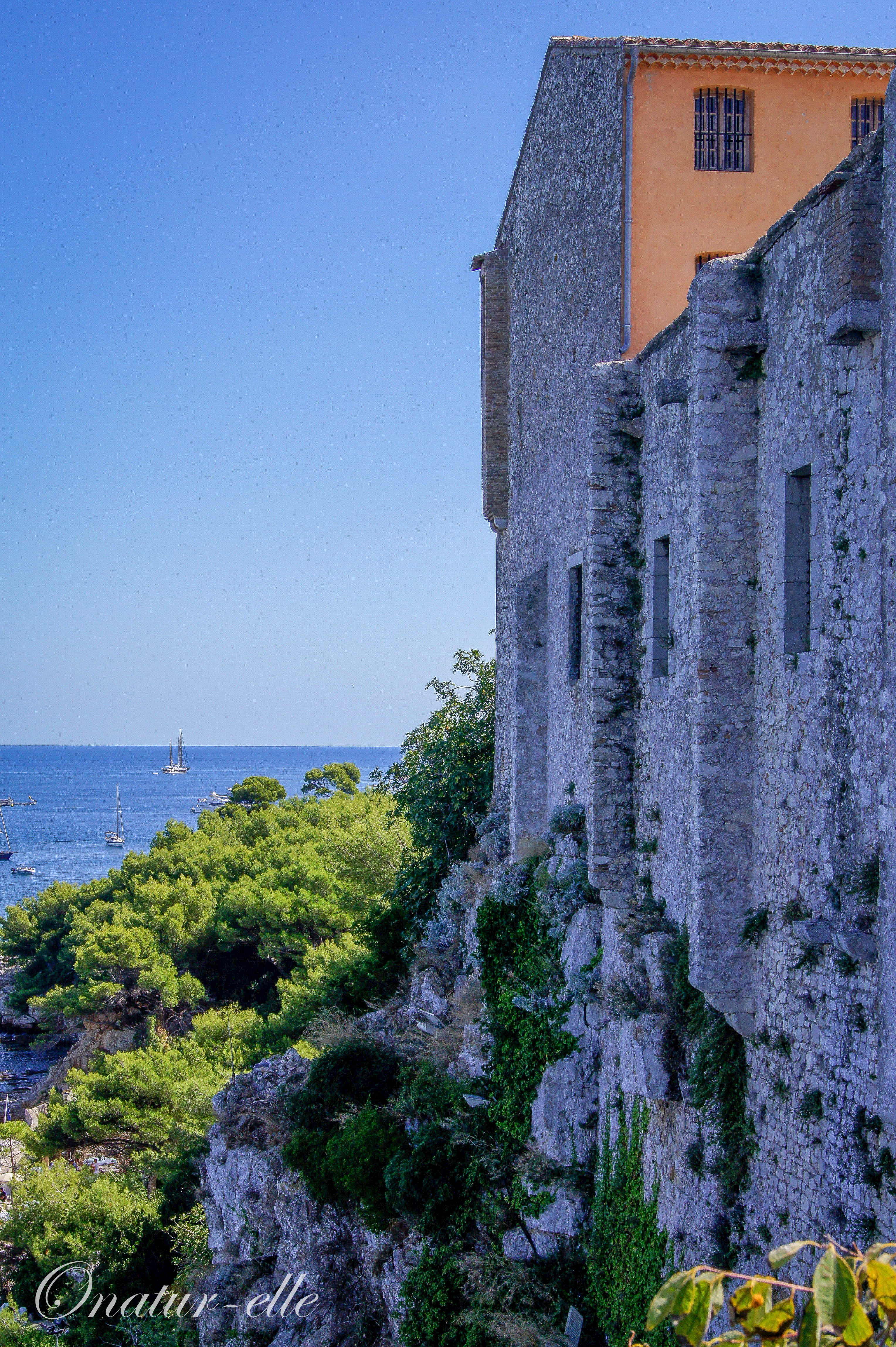 Du dessus de la falaise