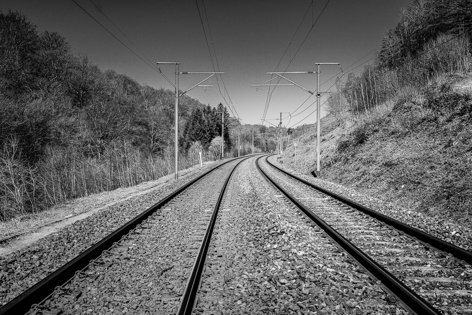 Sur les rails à Lahage